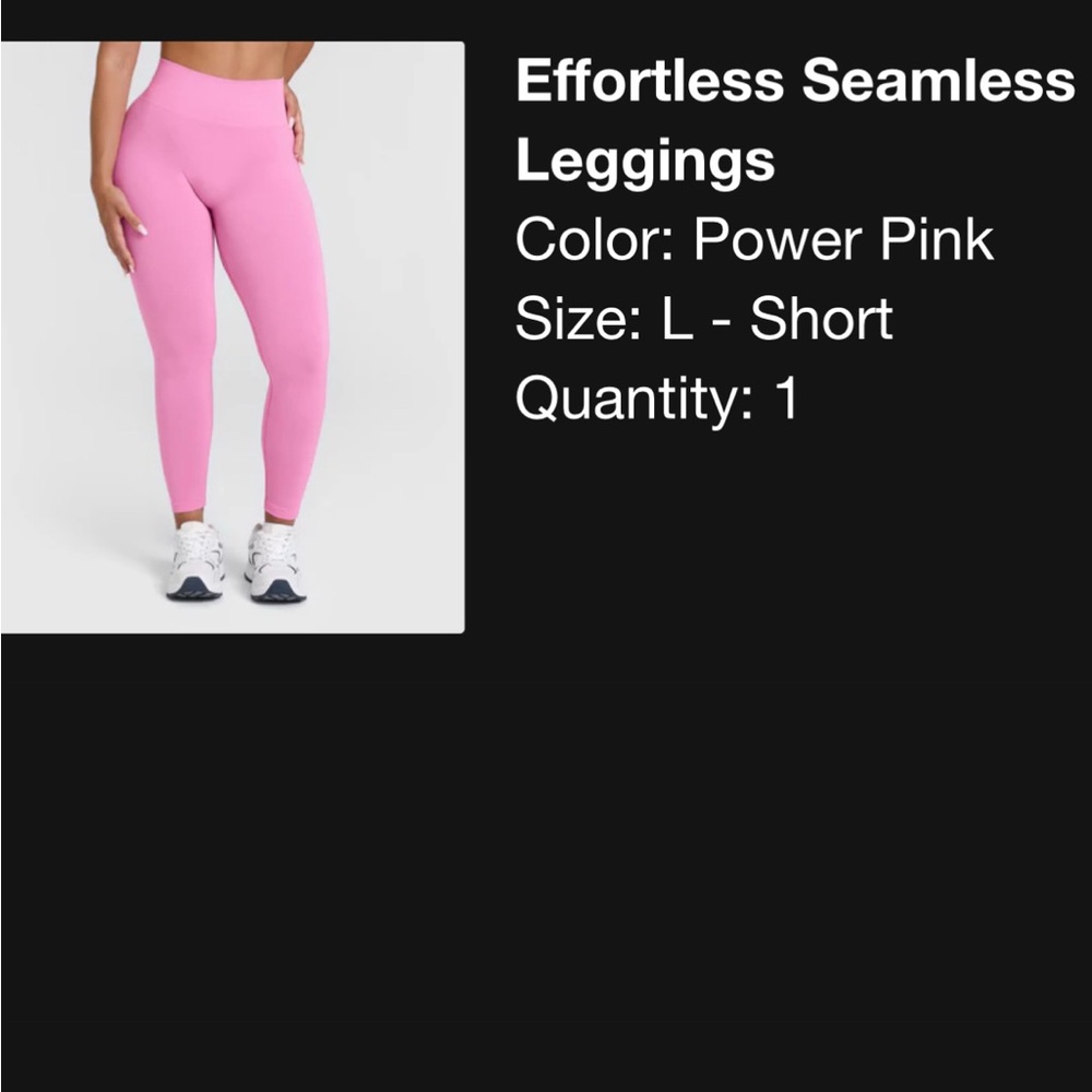 Oner Active POWER PINK effortless seamless leggings